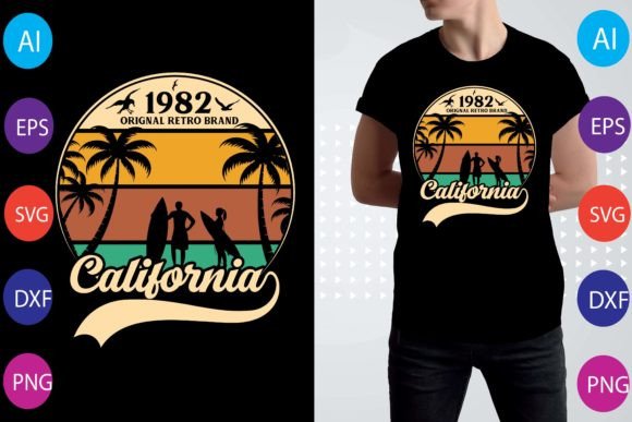 1982 Original Retro Brand California Graphics