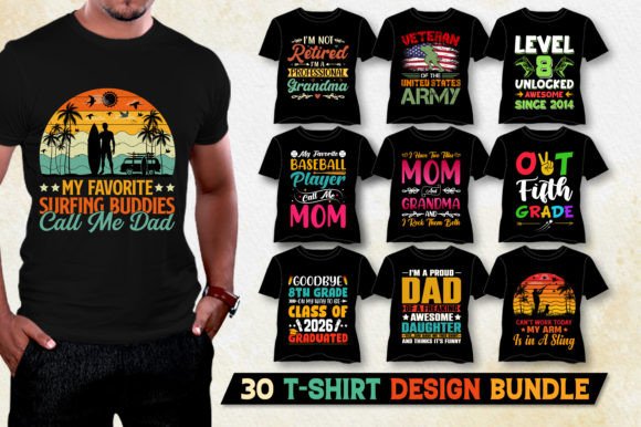 Colorful T-Shirt Design Bundle Graphics Review