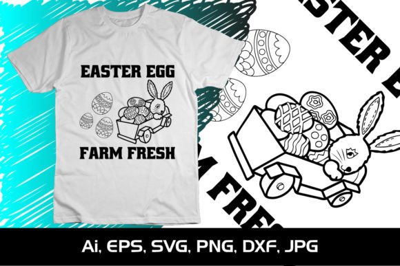 Easter Egg Farm Fresh Graphics for T-Shirt Designs