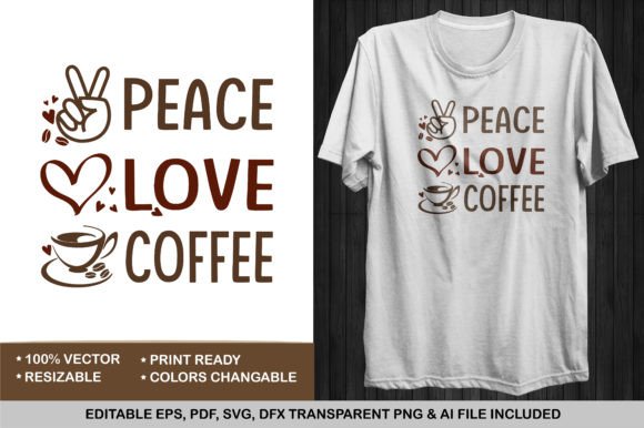 Peace Love Coffee T-shirt: A Designer’s Embroidery Review