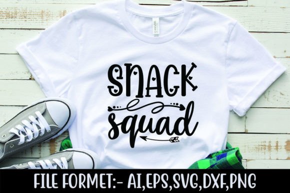 Snack Squad Graphics for T-Shirt Designs