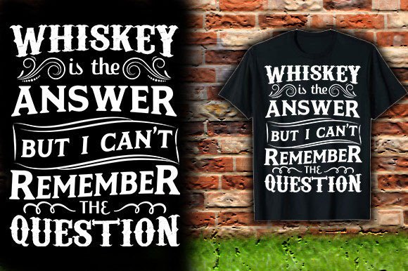 Whiskey Graphics: Bold T-Shirt Designs for Branding